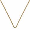 Fine and solid chain in Barbada/Cuban style in 18k gold 62cm · view 3