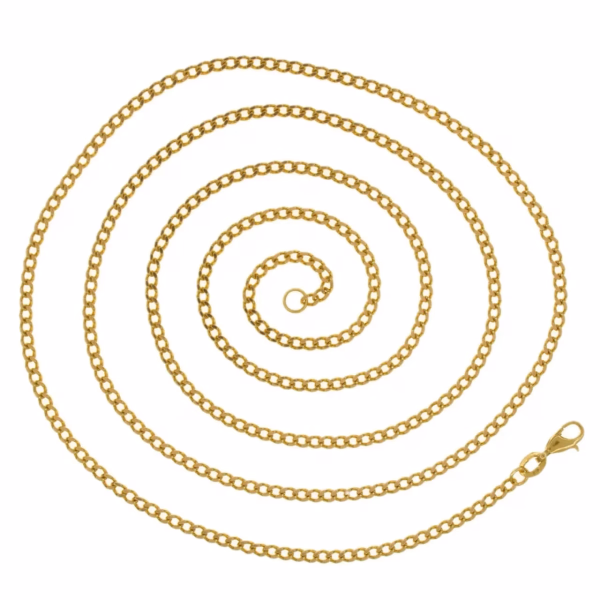 Fine and solid Barbada/Cuban chain in 18k gold 75cm · view 1
