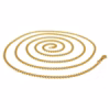 Fine and solid Barbada/Cuban chain in 18k gold 75cm · view 2