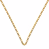 Fine and solid Barbada/Cuban chain in 18k gold 75cm · view 3