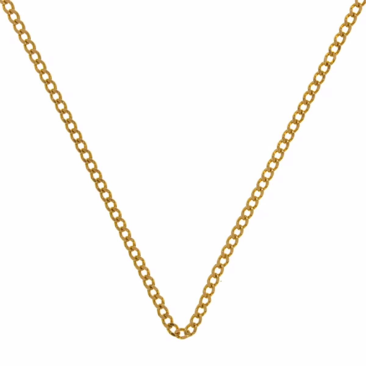 Fine and solid Barbada/Cuban chain in 18k gold 75cm · view 3