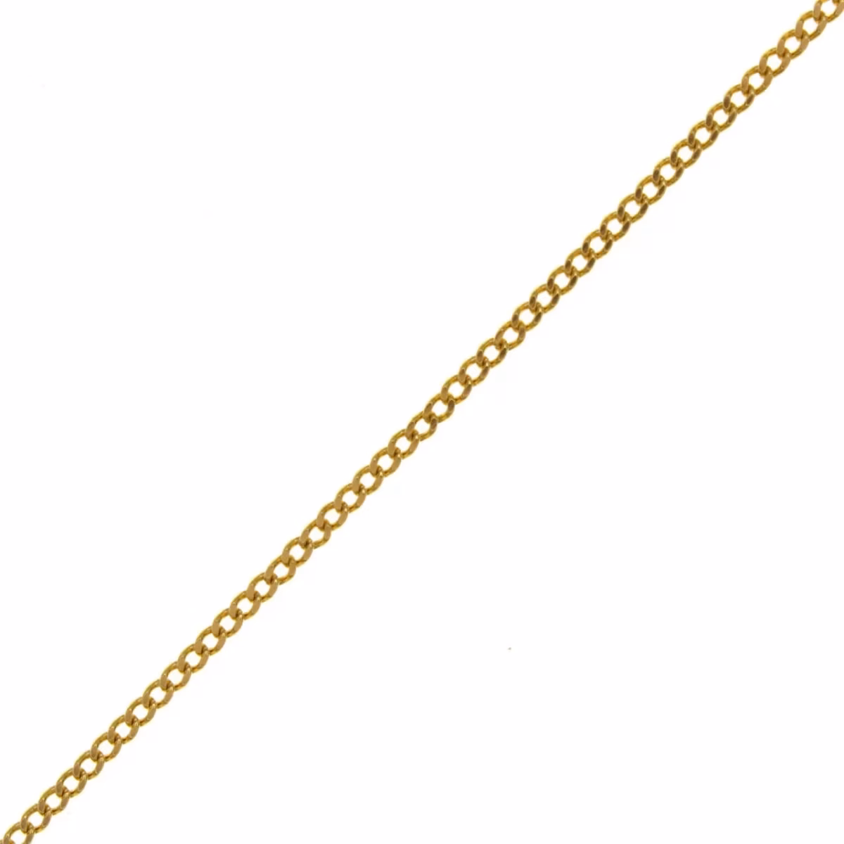 Fine and solid Barbada/Cuban chain in 18k gold 75cm · view 4