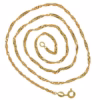 Fine Singapore chain in 18k gold 45 cm · view 1