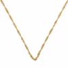 Fine Singapore chain in 18k gold 45 cm · view 7