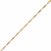 Fine Singapore chain in 18k gold 45 cm · view 6