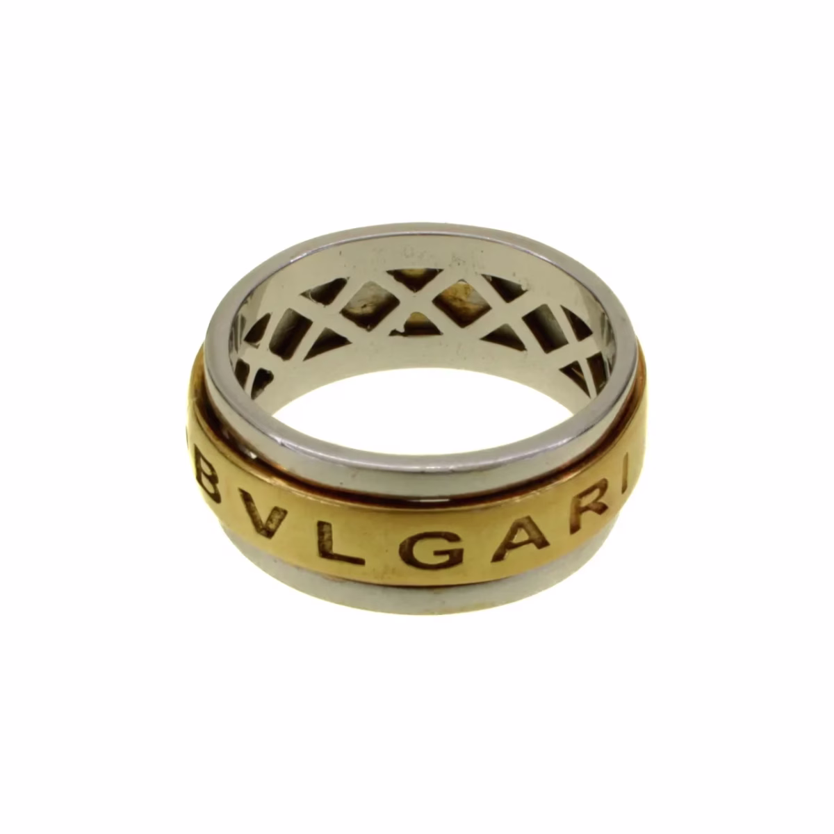 BVLGARI style anti-stress ring in 2 18k golds* · vista 4