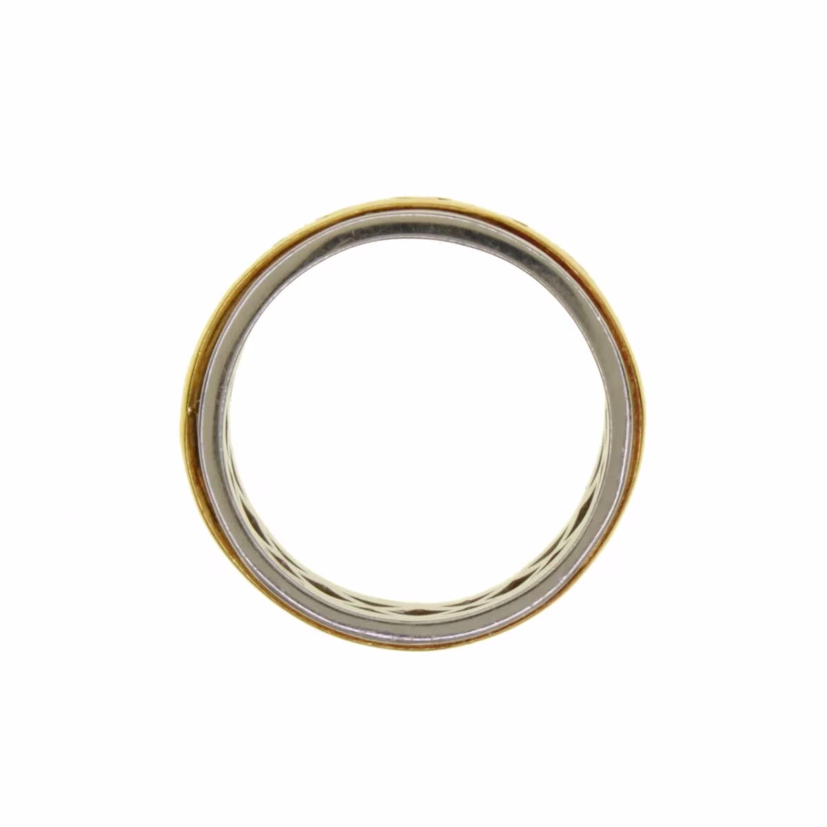 BVLGARI style anti-stress ring in 2 18k golds* · vista 6