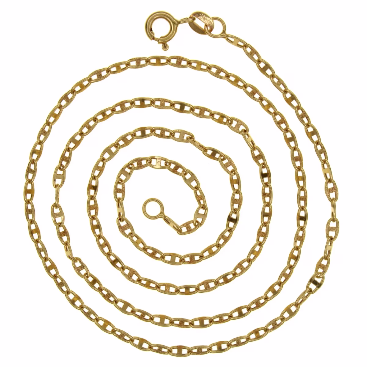 Bilbaína style chain in 18k gold 53cm · view 1