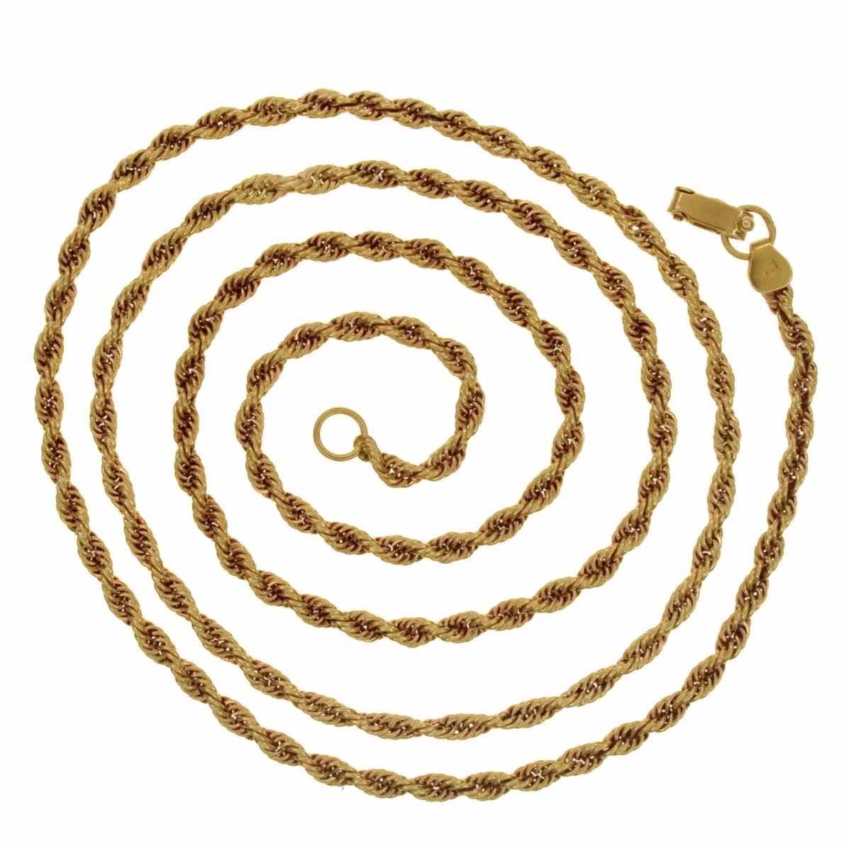 Solid chain Solomon cord in 18k gold 67.5cm · view 1