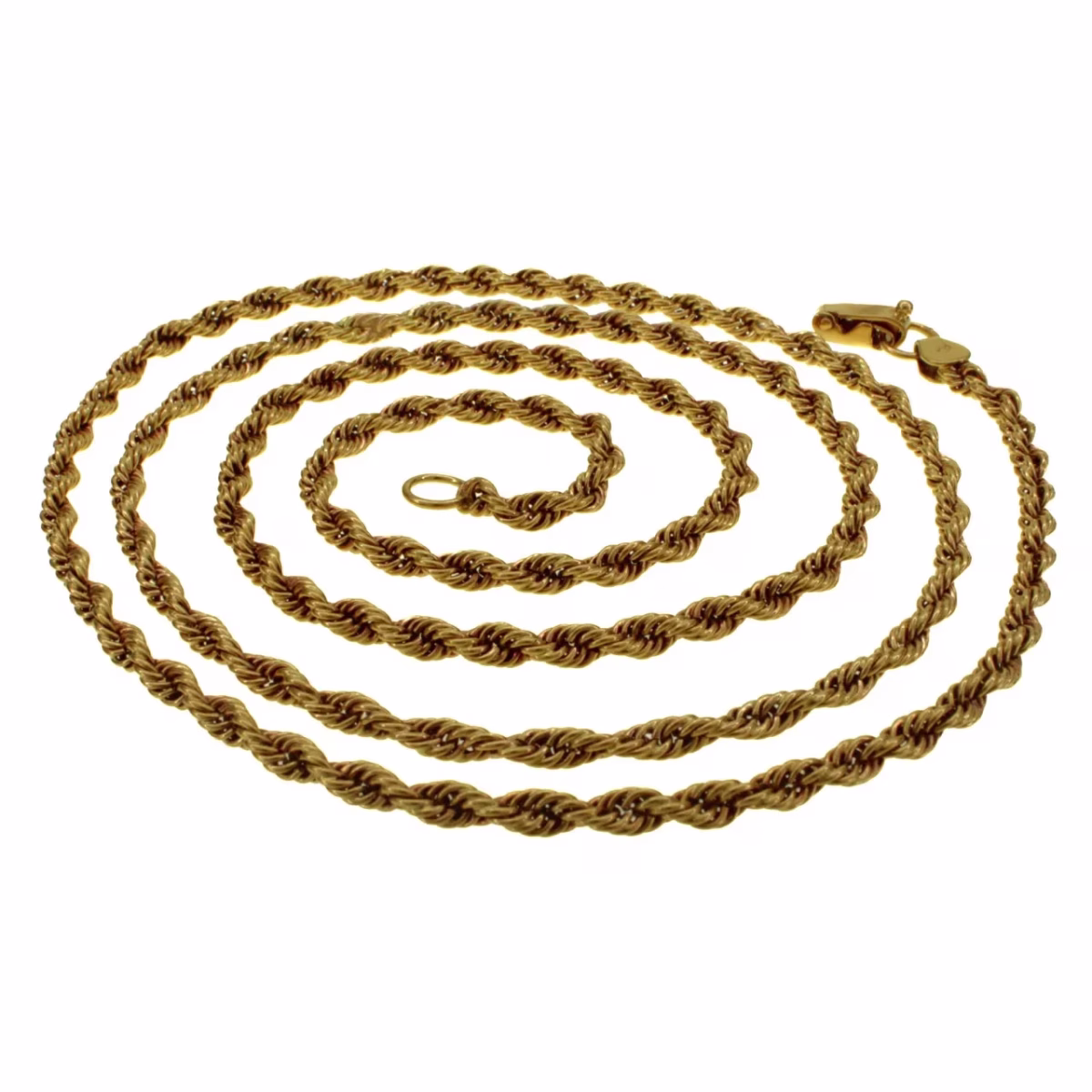 Solid chain Solomon cord in 18k gold 67.5cm · view 2