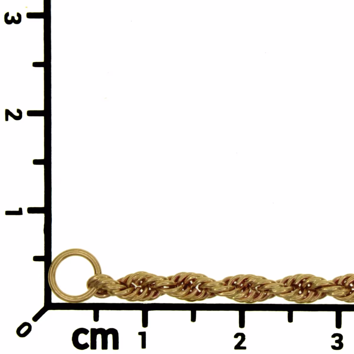 Solid chain Solomon cord in 18k gold 67.5cm · view 7