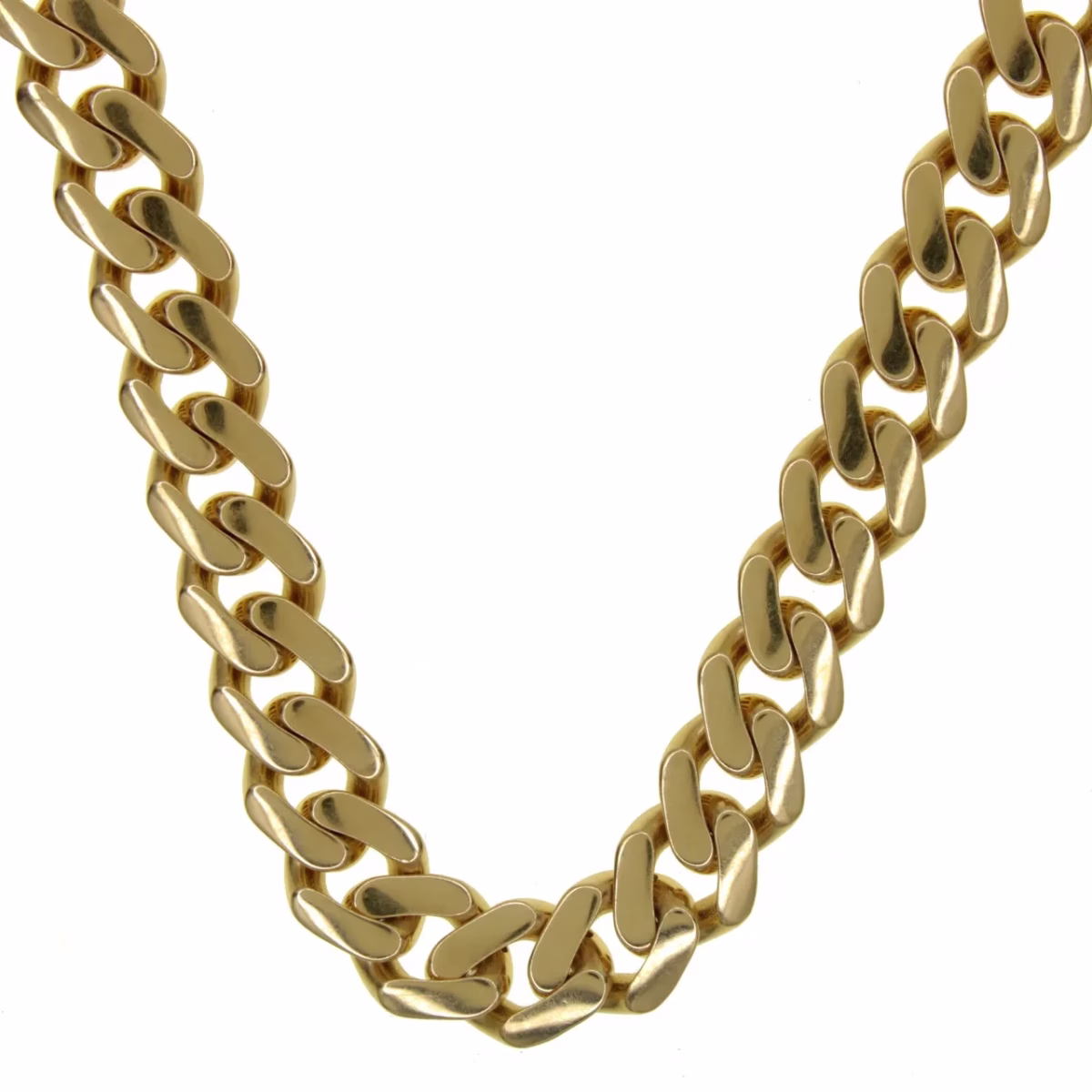 14k Gold Barbada/Cuban Chain 40cm · view 3