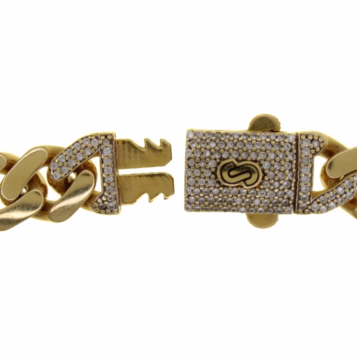 14k Gold Barbada/Cuban Chain 40cm · view 5