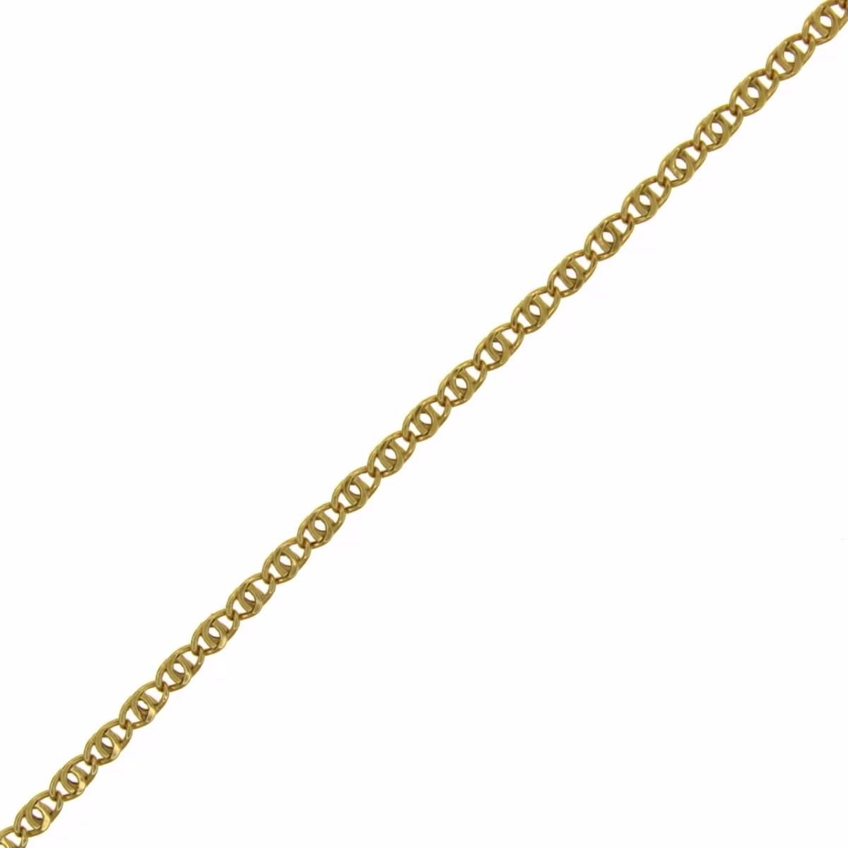 Fine lynx eye chain in 18k gold 47cm · view 4