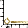 Fine lynx eye chain in 18k gold 47cm · view 6
