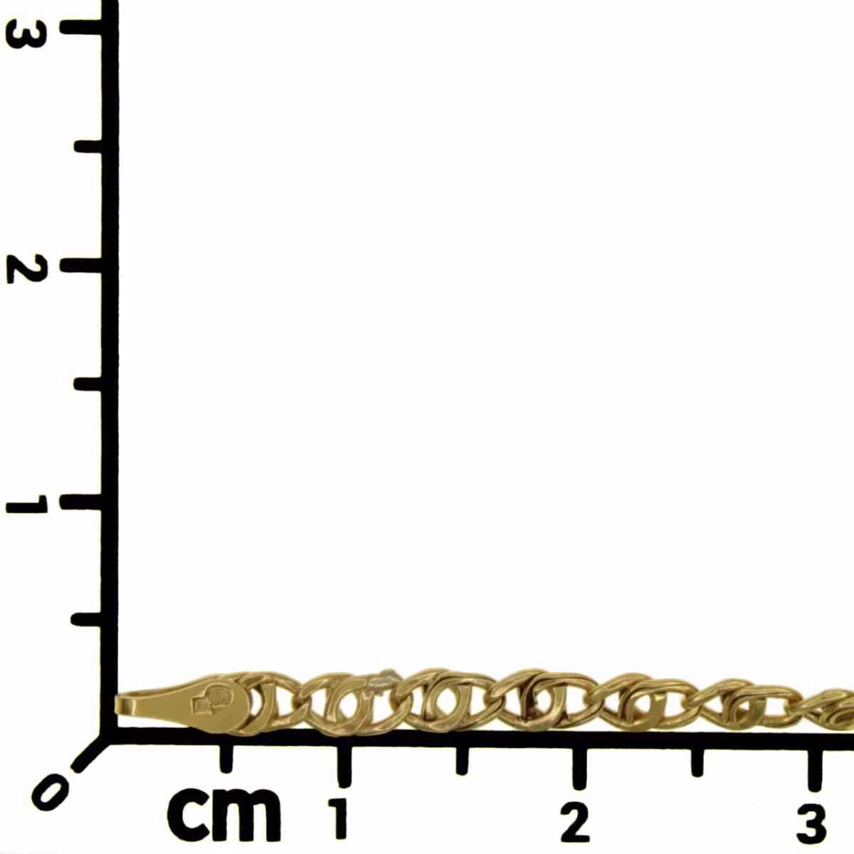 Fine lynx eye chain in 18k gold 47cm · view 7