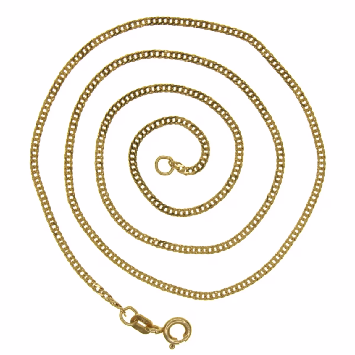 Fine Barbada/Cuban chain in 18k gold 39.5cm · view 1