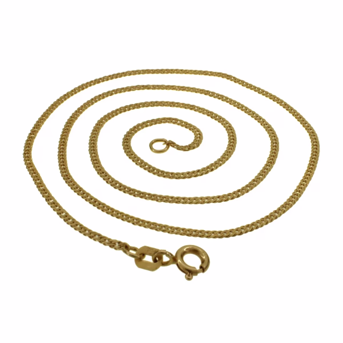 Fine Barbada/Cuban chain in 18k gold 39.5cm · view 2