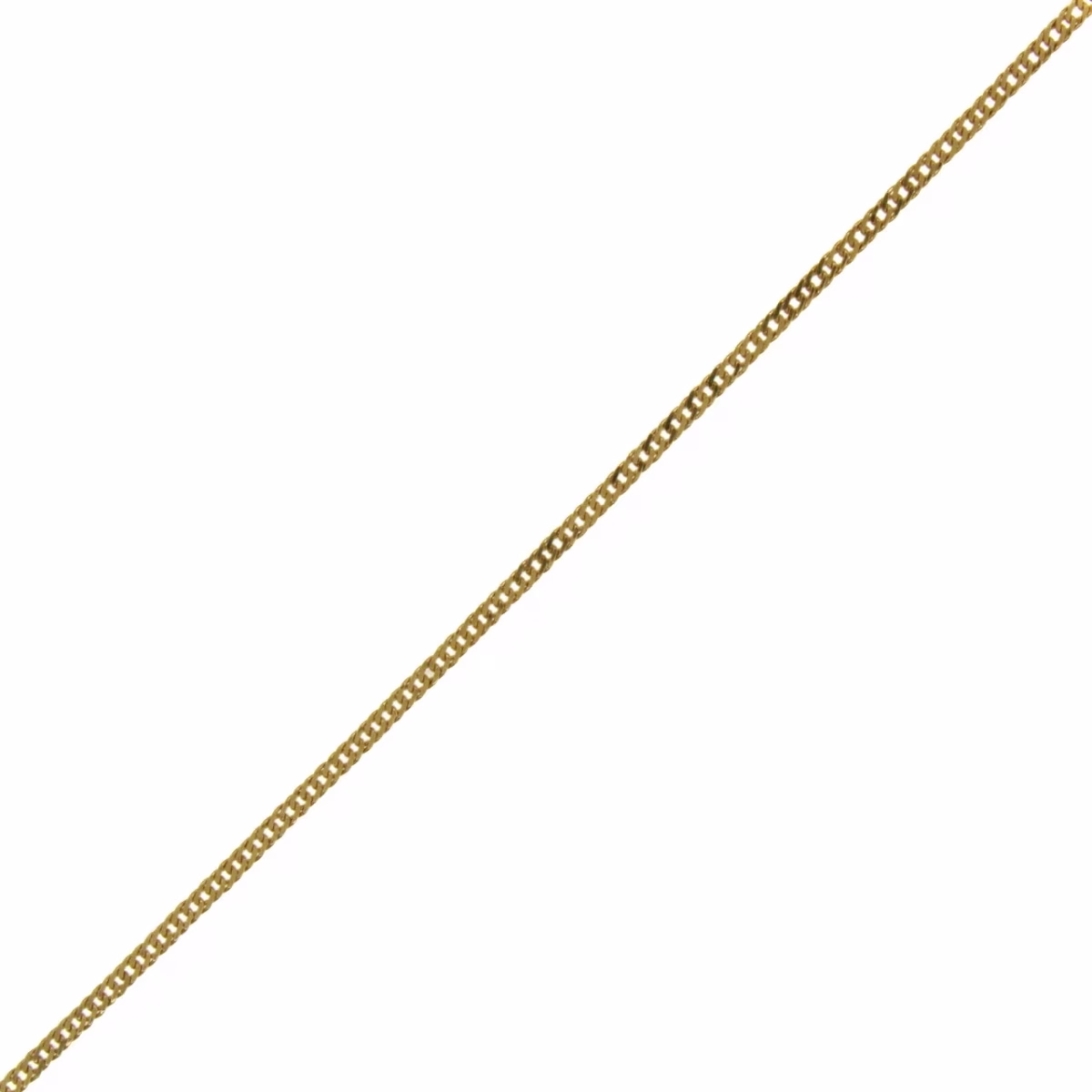Fine Barbada/Cuban chain in 18k gold 39.5cm · view 4