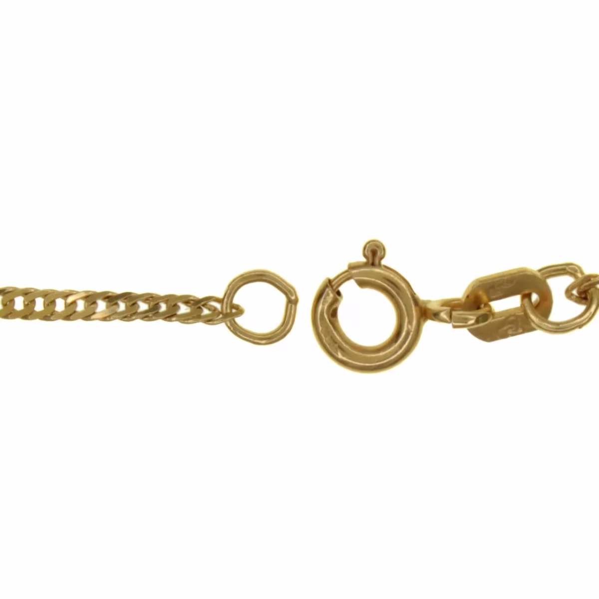 Fine Barbada/Cuban chain in 18k gold 39.5cm · view 5