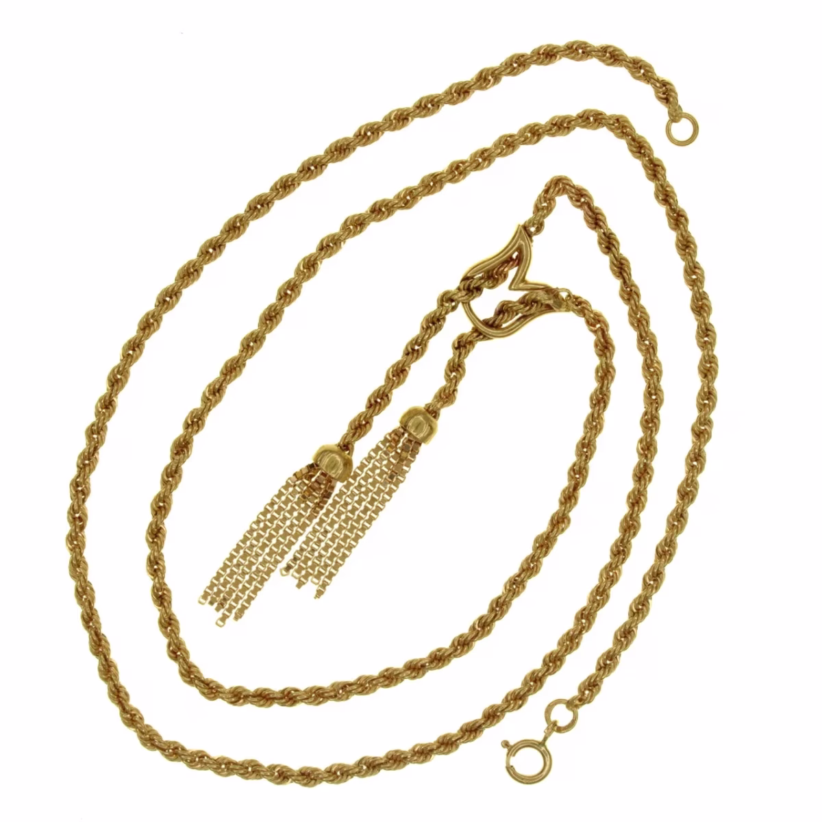 18k gold Solomon cord choker 45cm · view 1