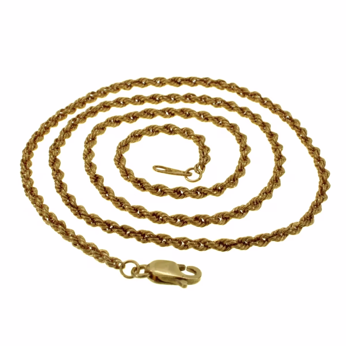 Fine Solomon cord chain in 18k gold 42.5cm · view 2