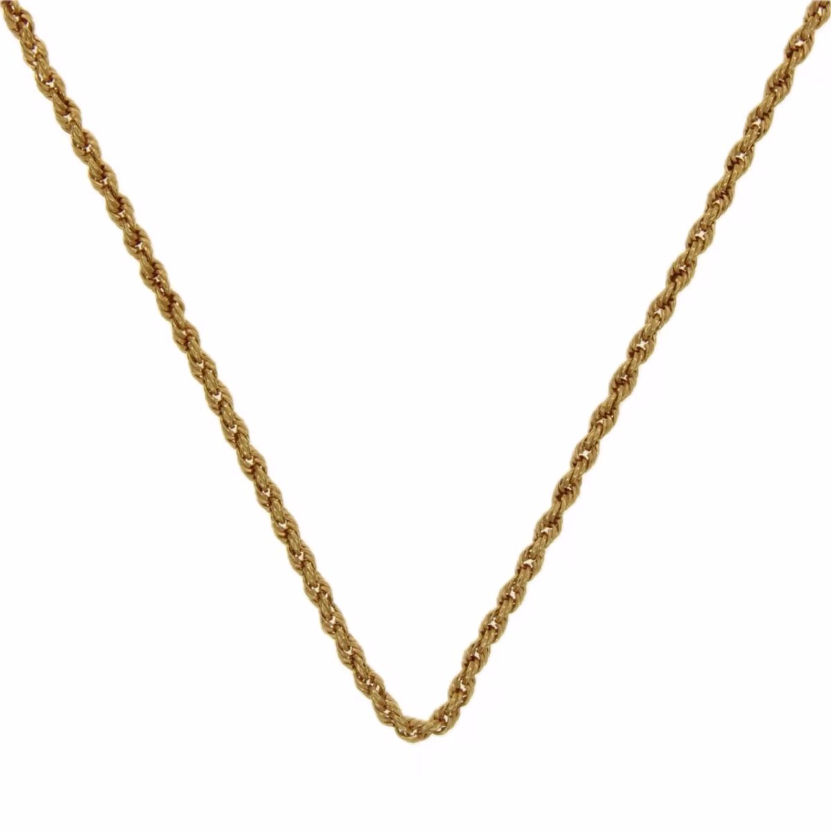 Fine Solomon cord chain in 18k gold 42.5cm · view 3