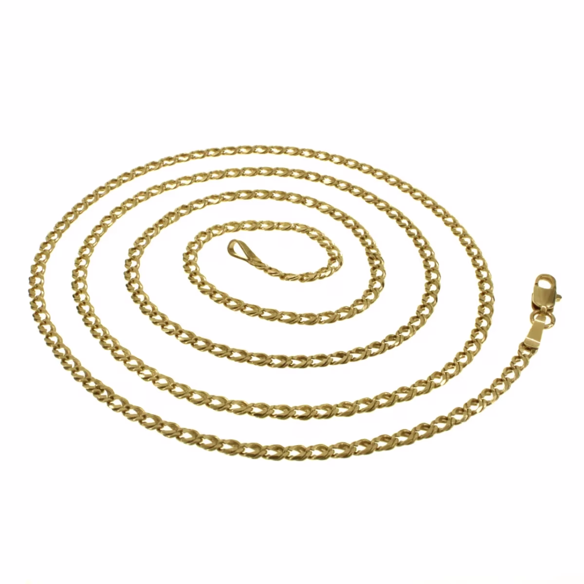Barbado/Cuban style chain in 18k gold 59.5cm · view 2