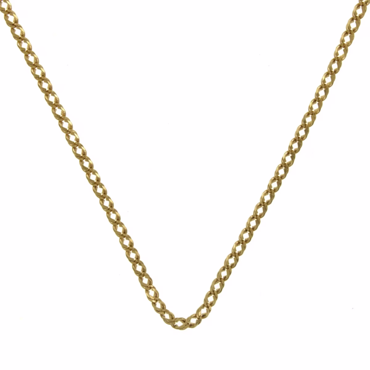 Barbado/Cuban style chain in 18k gold 59.5cm · view 3