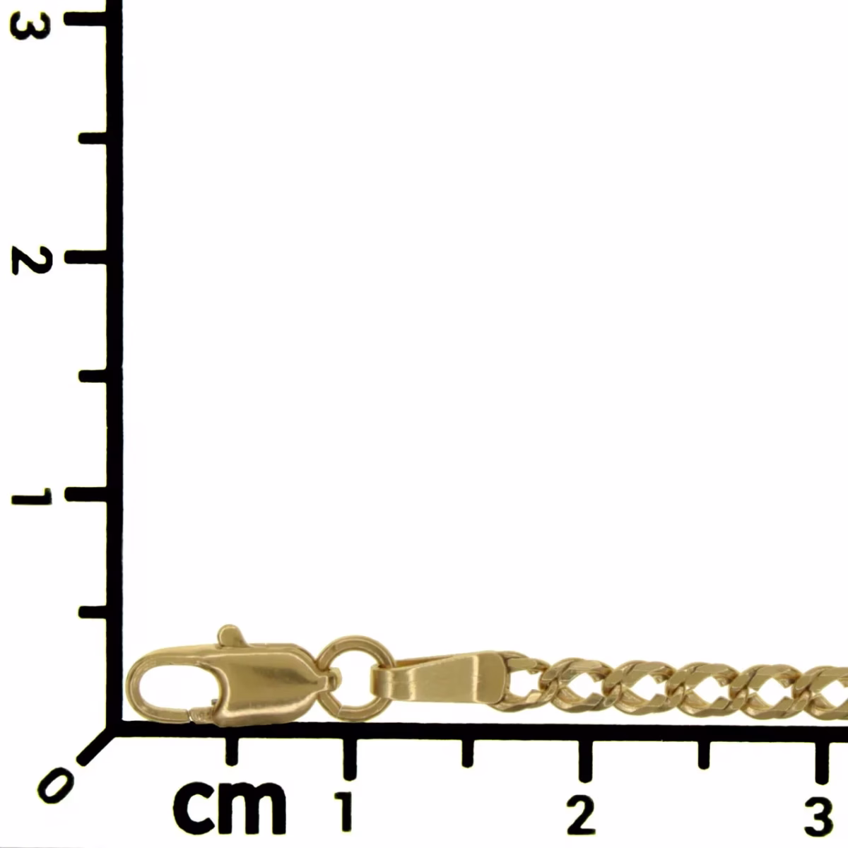 Barbado/Cuban style chain in 18k gold 59.5cm · view 6