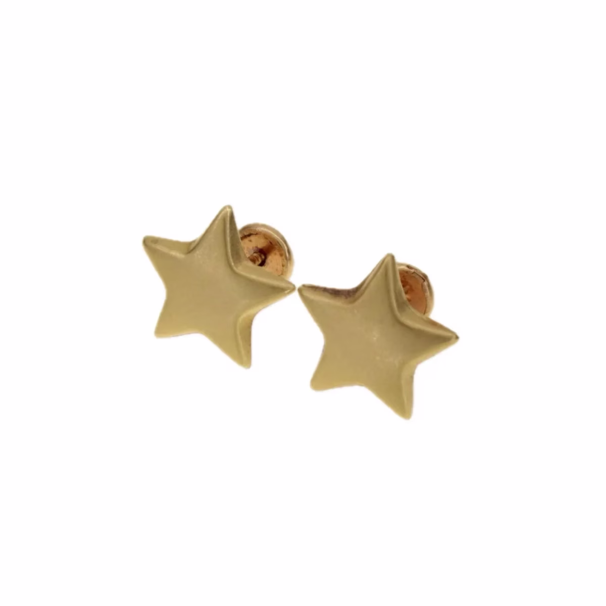 18k gold star earrings · view 1