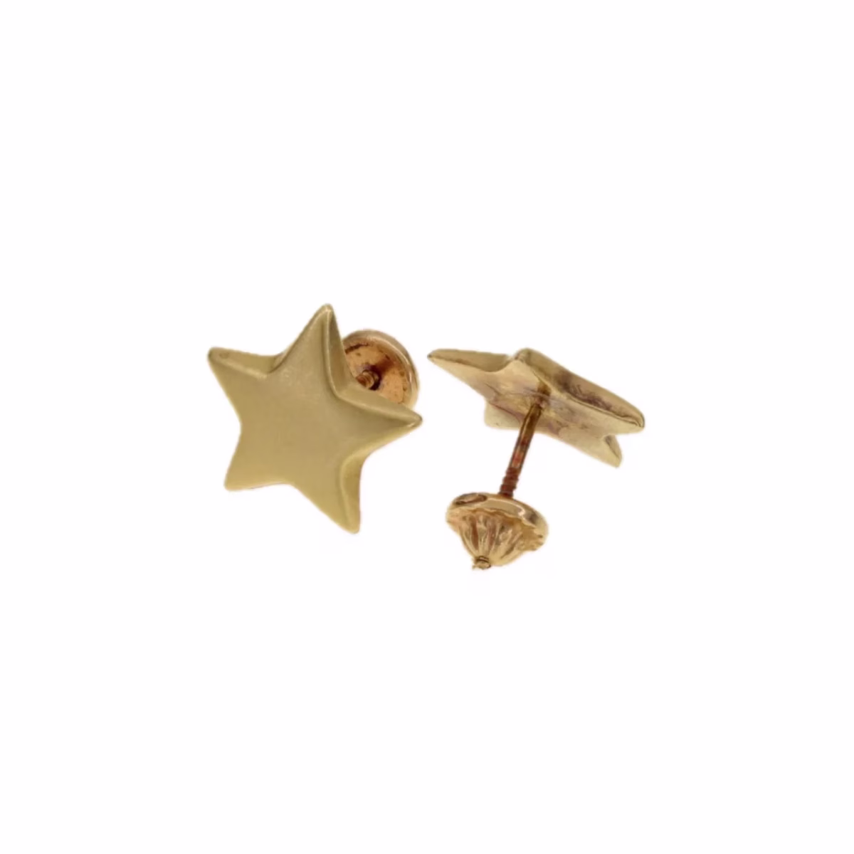 18k gold star earrings · view 2