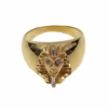 Anillo egipcio con circonitas en oro 18k · vista 1