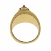 Anillo egipcio con circonitas en oro 18k · vista 5