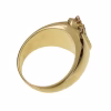 Anillo egipcio con circonitas en oro 18k · vista 4