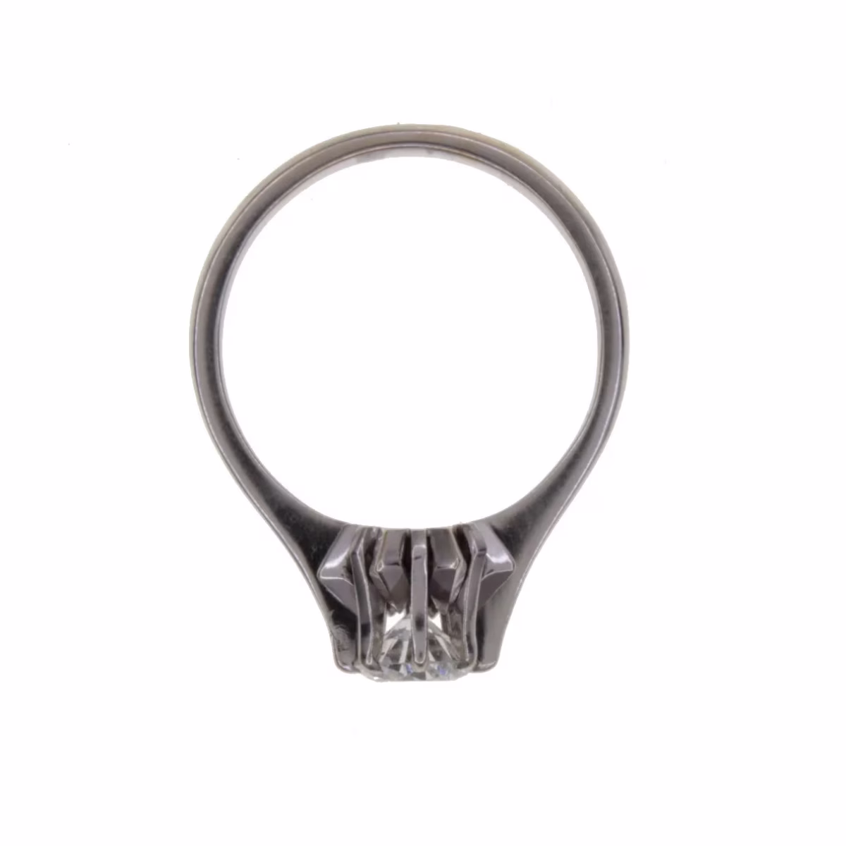 Solitario con Diamante 1 cte en oro blanco 18k · vista 7