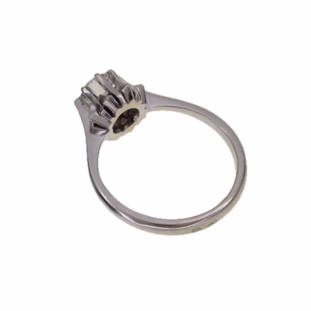 Solitario con Diamante 1 cte en oro blanco 18k · vista 5