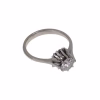Solitario con Diamante 1 cte en oro blanco 18k · vista 2