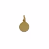 Lentil-type medal of Our Lady of Pastoriza in 18k gold · view 2