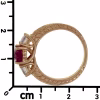 Sortija trilogía con Diamantes en oro 14k · vista 8