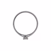Solitario con Diamante en oro blanco 18k · vista 3