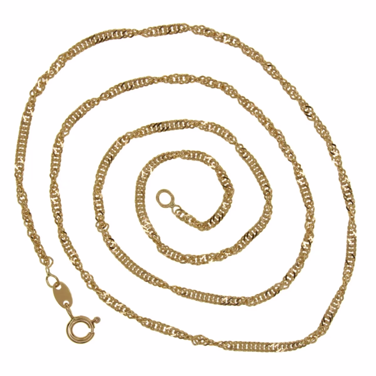 Cadena Singapur en oro 18k 52cm · vista 1