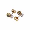 Pendientes "Tu y Yo" con Diamantes y Zafiros en dos oros 18k · vista 2