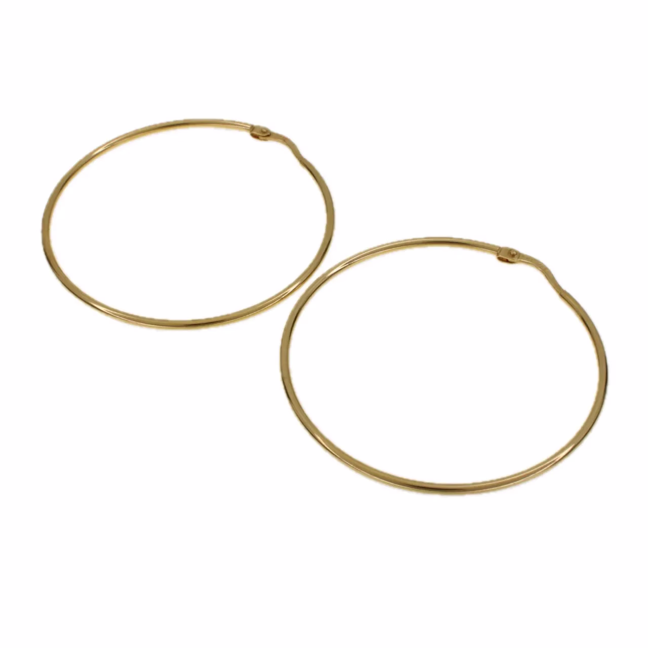 Aros grandes en oro 18k