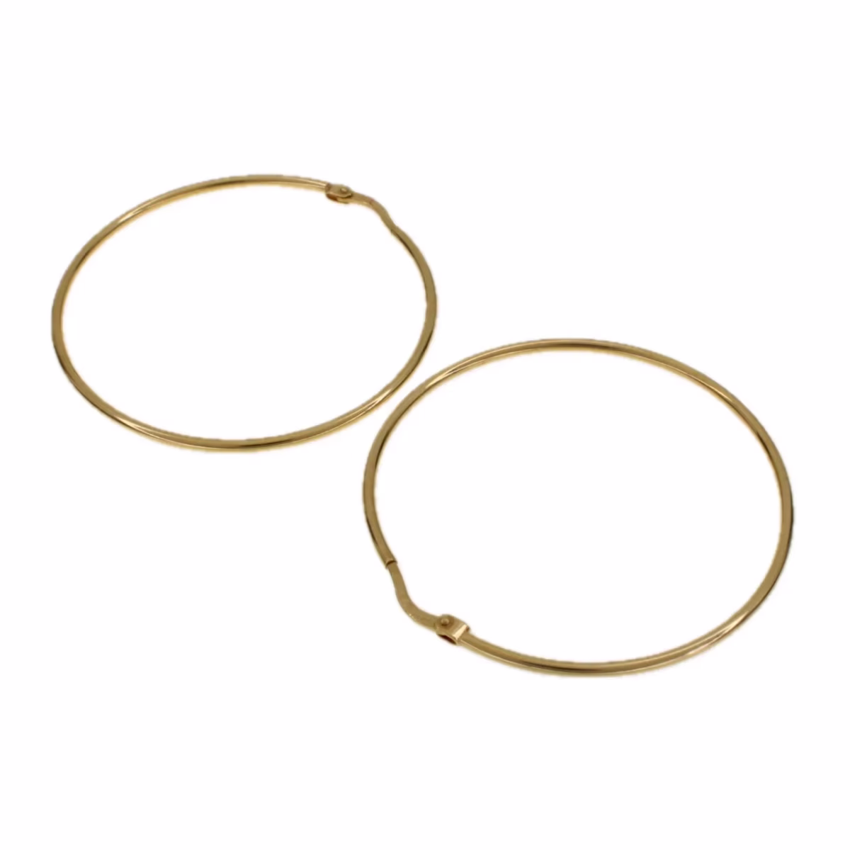 Aros grandes en oro 18k · vista 6