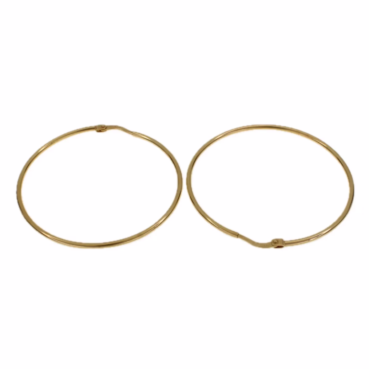 Aros grandes en oro 18k · vista 3