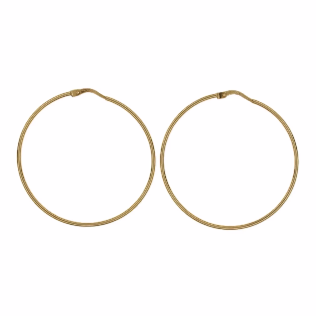 Aros grandes en oro 18k · vista 2