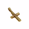 Cross with Diamonds in 18k gold · vista 2
