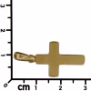Cross with Diamonds in 18k gold · vista 6