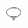 Solitario con Diamante en oro blanco 18k · vista 1